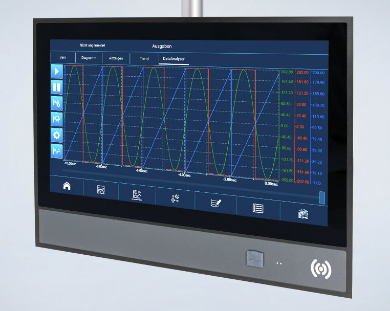 Swing arm panel for powerful web visualizations: The TT 1564 