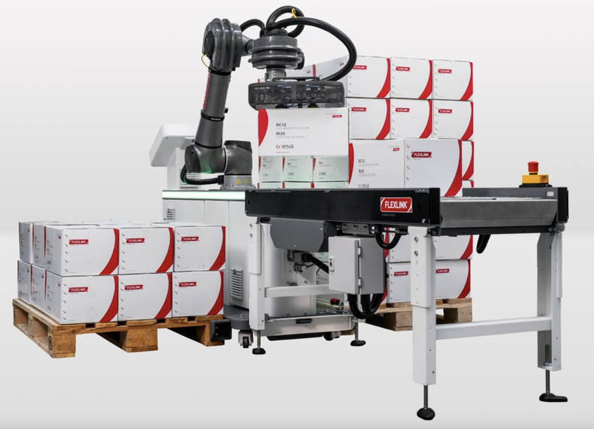 Flexlink Introduces the RC12 standardized collaborative palletizer